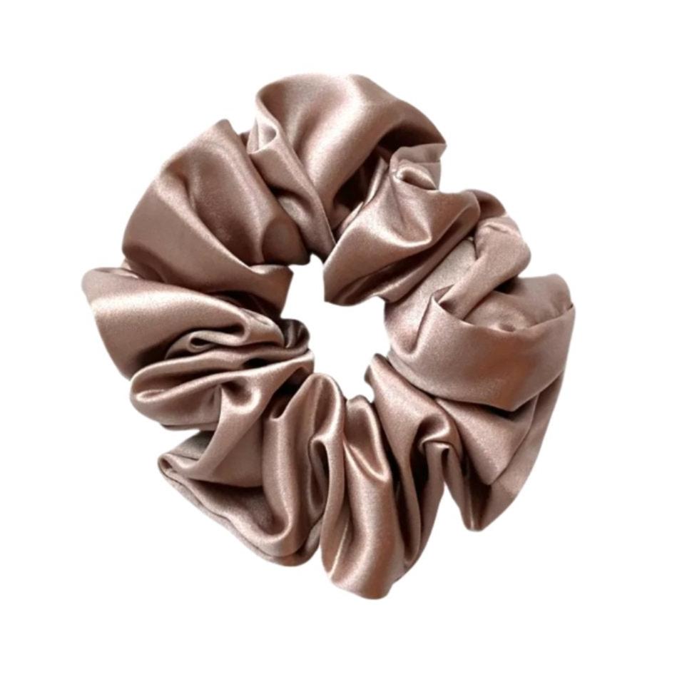 Silk Scrunchie in Smoked Topaz